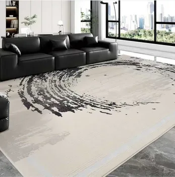 Modern Nordic Ins Boho Bedroom Floor Mat Simple Black Grey Coffee Area Rugs Sets Living Room Hallway Machine Made Polypropylene