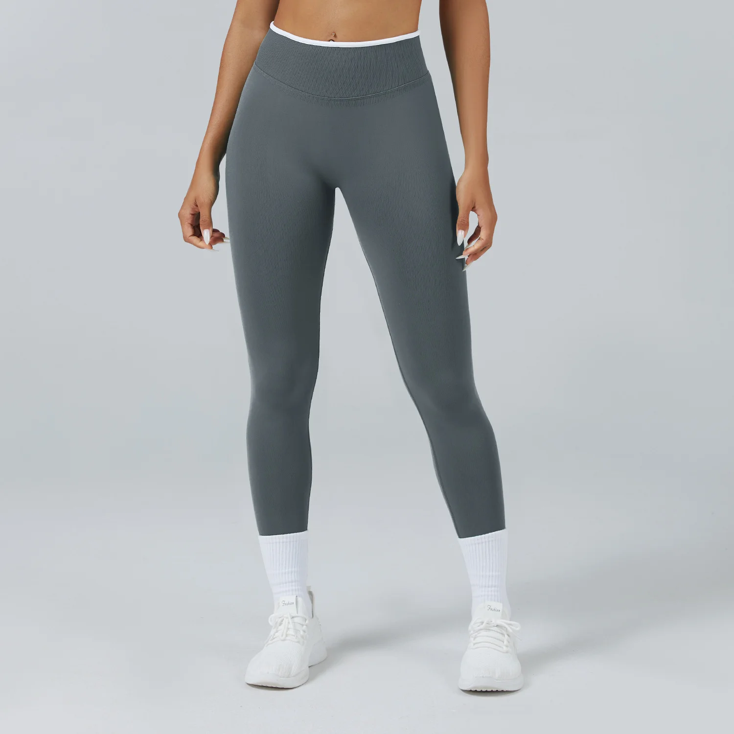 High Waist Seamless Peach Hip Yoga Pants Quick-Dry Fitness Leggings Elastic Waist Solid preview