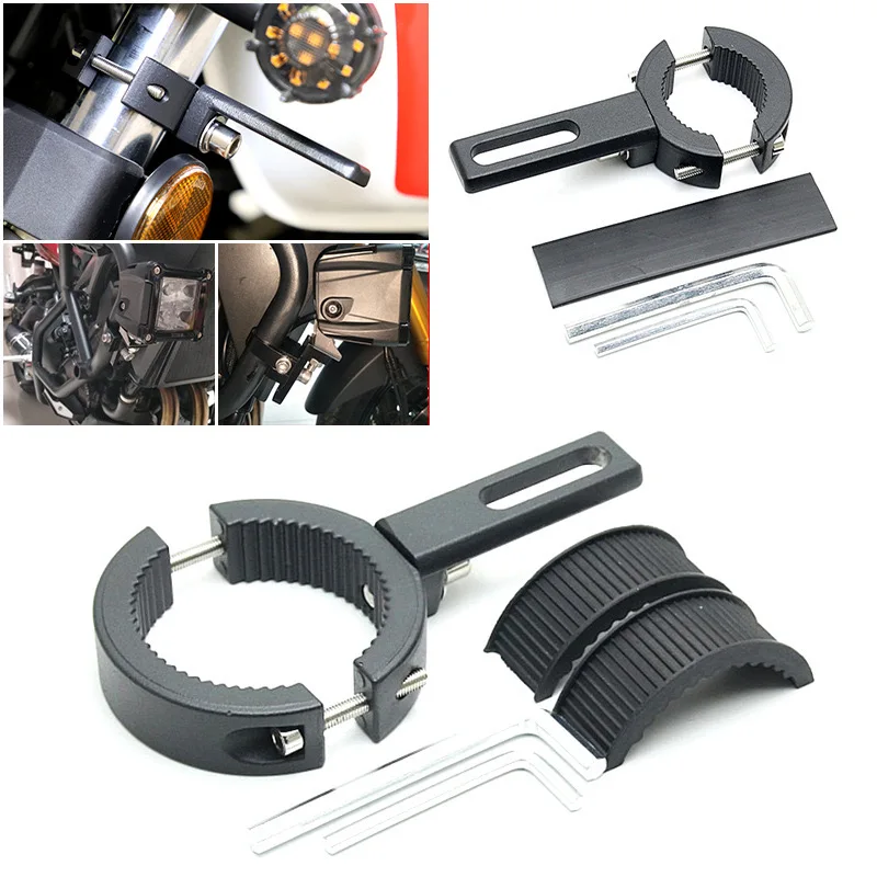 Motorcycle Headlight Spotlight Mount Extension Bar Bracket Mount