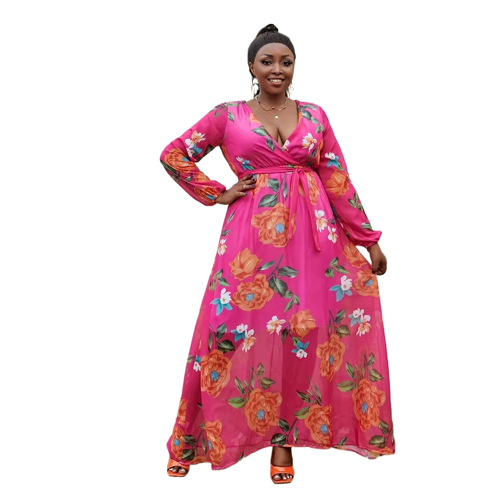 Boho Summer Dress Long ZEFOTIM Women's Floral Maxi Dress - Long Boho Dress  For Summer, Short/Long Sleeve Flowy Maxi Dress