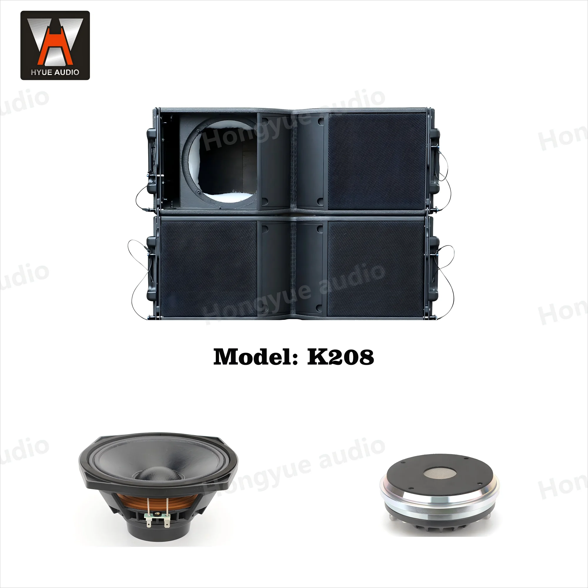 K208 Double Inch Line Array Speaker Cabinet Professional