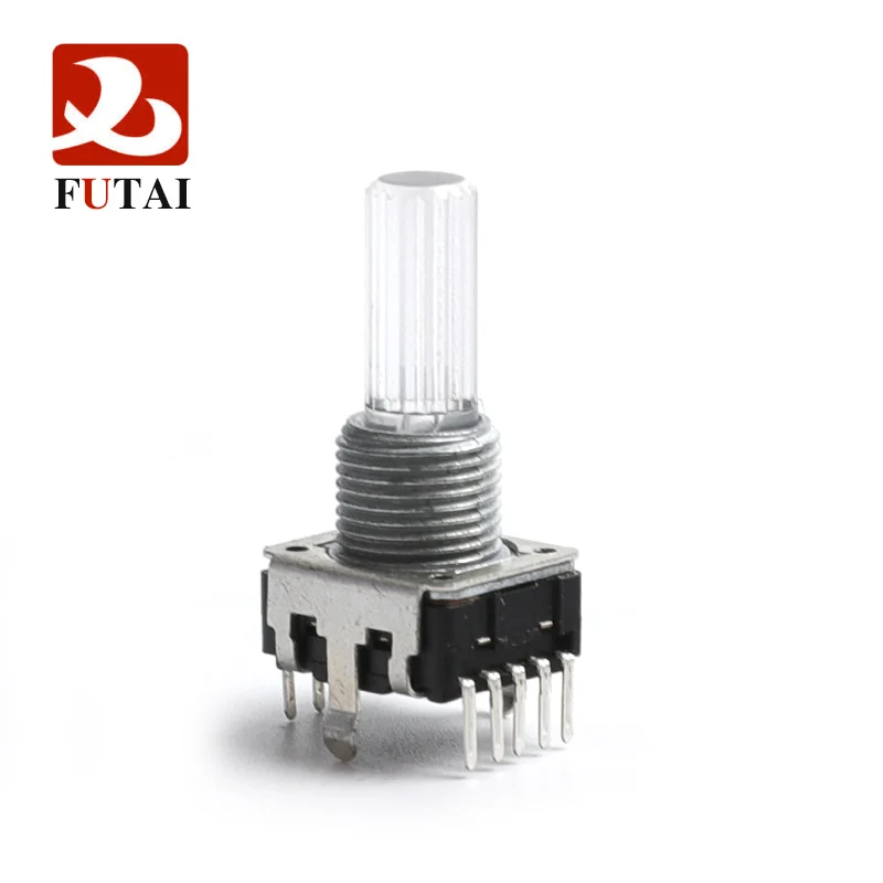 LED Encoder  RGB EC12 RE12 Audio Encoder Coding 5Pin 24 Position With Push Button Switch