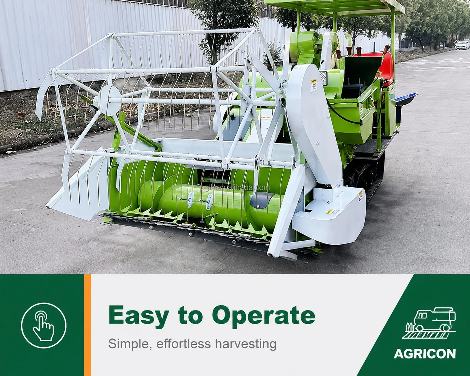 Mini Crawler Combine Harvester