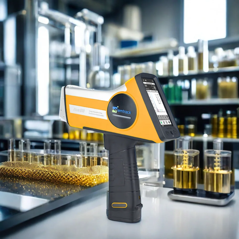 High Performance Hot Plug SDD Detector ATOM800 Handheld XRF Analyzer for Metals Gold Alloy Ores