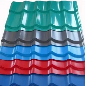 Высококачественные кровельные панели с цветным покрытием, гофрированная оцинкованная кровельная черепица, металлический кровельный лист
