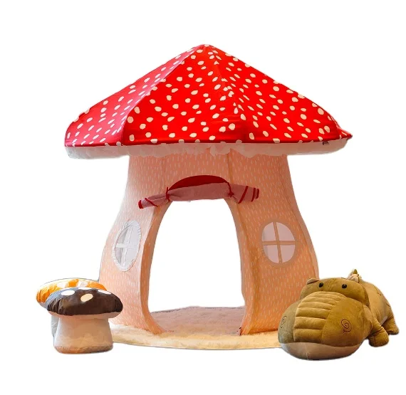 Tente de jeu mignonne pour garçons, maison de jeu en forme de champignon,  jouet d'intérieur ou d'extérieur amusant pour enfants