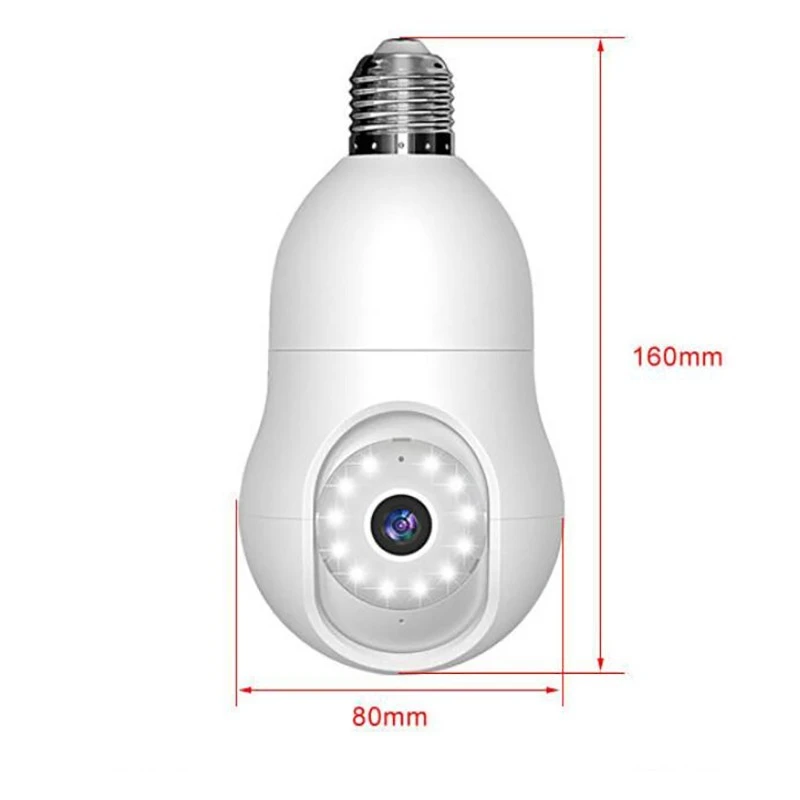 WIFI 360 Degree Home Security Ceiling Light Ip Camera Bulb Night Vision Ip Network Smart Hd Auto Mobile Tracking Bulb Camera
