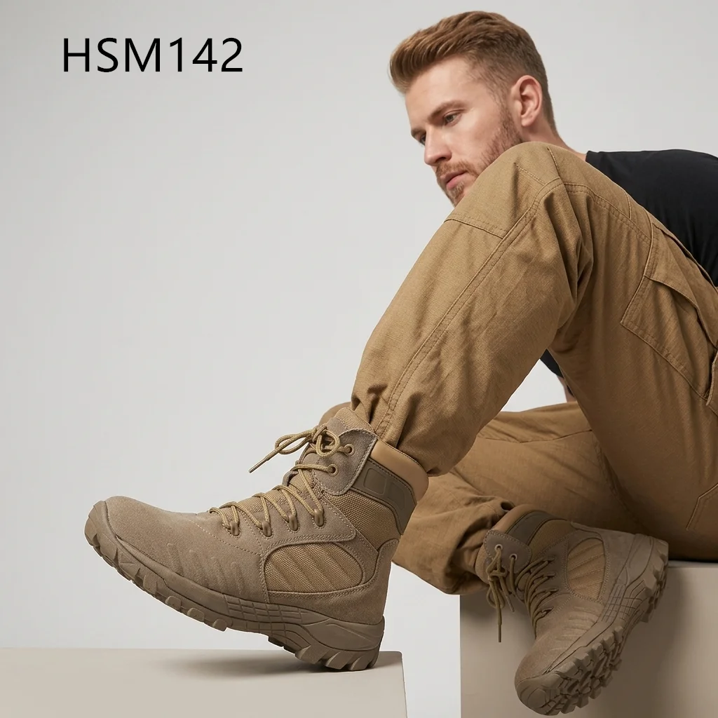 LXG,Backcountry Hiking Reinforcement 6 Inch Combat Boots for Sale Desert-worthy Anti-shock Outsole Marching Boots HSM142