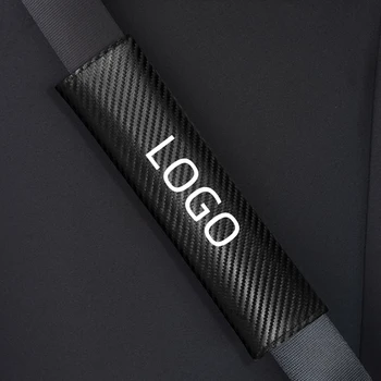 Pvc Leather Car Seat Belt Cover Customized Logo Universal Auto Shoulder Protection Cover Interior Accessories