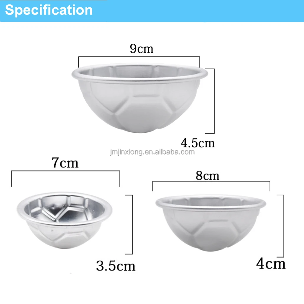 Source Half Football Shape Cake Pastry Pan Aluminum Soccer Ball Round Baking  Tray DIY Bakery Tool Cake Mold on m.