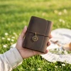 Coffee with notebook and card holder