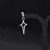 E064-Silver 1 Stud Earring (For Pierced Ears, 1 Piece)