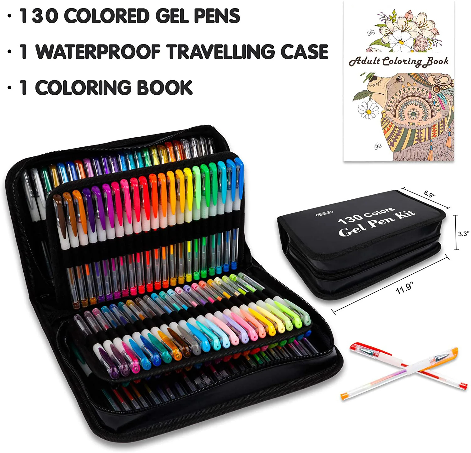 Buntes Gelstift Set Mit Stofftasche Zum Malen Und Zeichnen_voghion.com