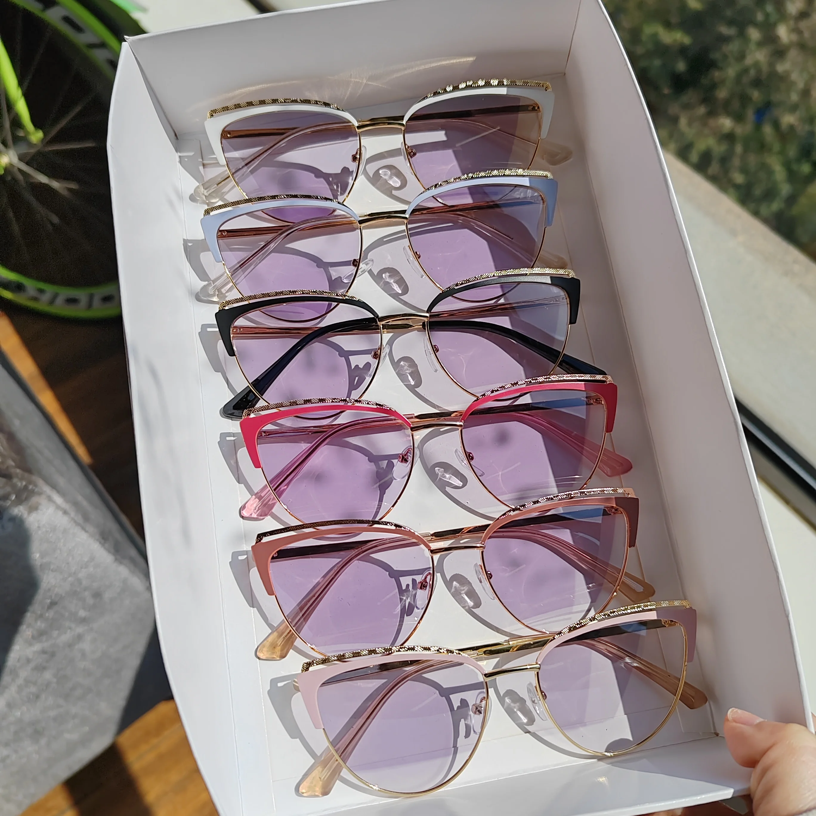 Occhiali Anti Luce Blu Donna Forma Occhio Di Gatto Con Strass - Vintage, Protezione Schermi