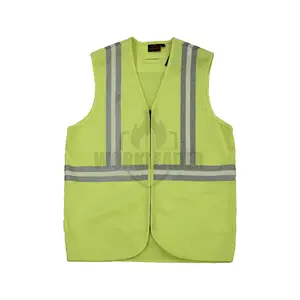 Wholesale High Visibility Yellow Safety Vest Flame Resistant FR Glow Vest Work Vest