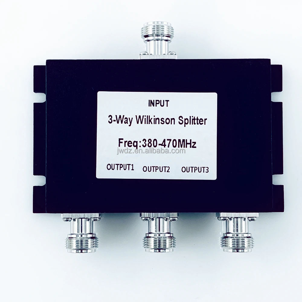 Microstrip three power divider 380-470mhz, V-band, 450MHz, N-female , intercom Microstrip 3 Way Power Splitter