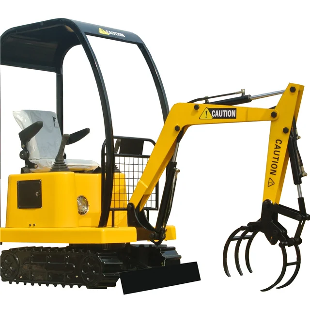 Yellow Mini Electric Coin-Operated Metal Crane for Children Indoor Timber Grab & Excav for Adventure Parks & Trampoline Parks