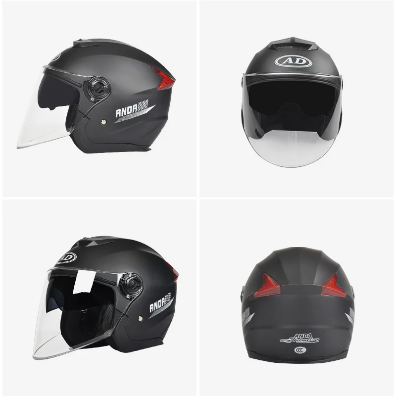 Hot Selling ABS 3/4 AD Half Face Motorcycle Helmet with Dual Visor Hot Selling ABS 3/4 AD Half Face Motorcycle Helmet with Dual Visor