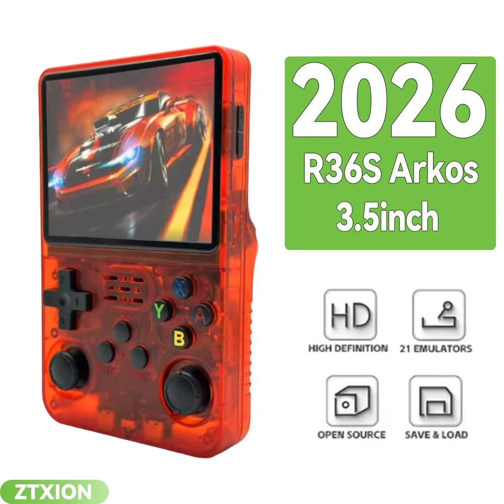 ゲーム機 2026 R36S レトロビデオゲームコンソール 64GB ハンドヘルドゲーム