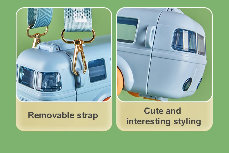 Hot Children's water cup straw 500ml maternal and child grade baby bus car large capacity kettle Cup