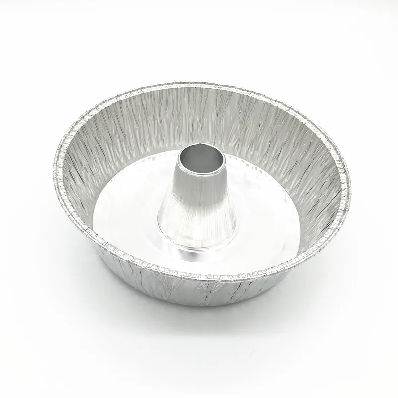 TIA YB87A 10 Inch Disc with Tube Big Capacity Aluminum Foil Blow Sauce Dipping Container