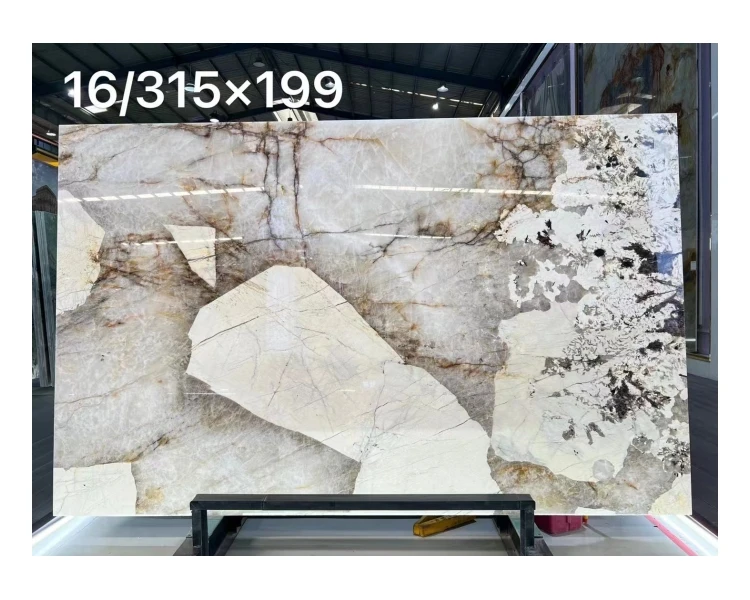 Emerald Wave Quartzite Verde Botanic Quartzite Emeral Fantasy Stone Quartzite for Kitchen Counter