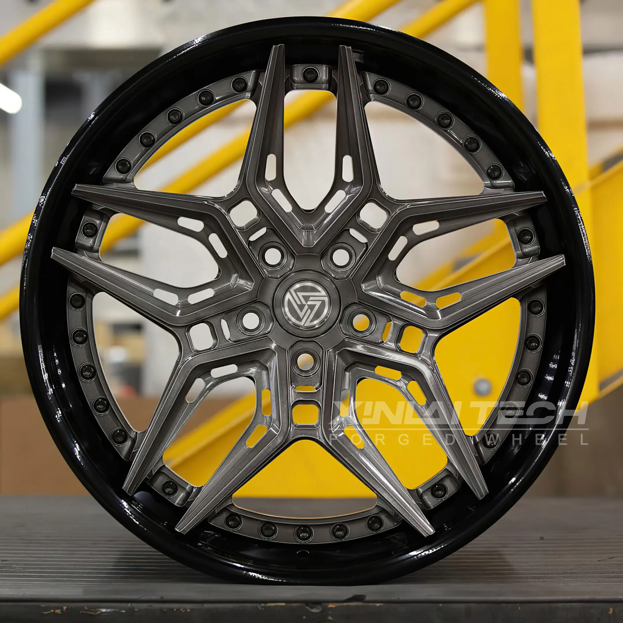 XL Grey Finished 2 Piece Forged Wheels 5x112 5x114.3 5x120 for BMW M3 M4 M5 Mercedes Benz C63 E63 Audi RS5 RS7 Wheels Rims - Image 3