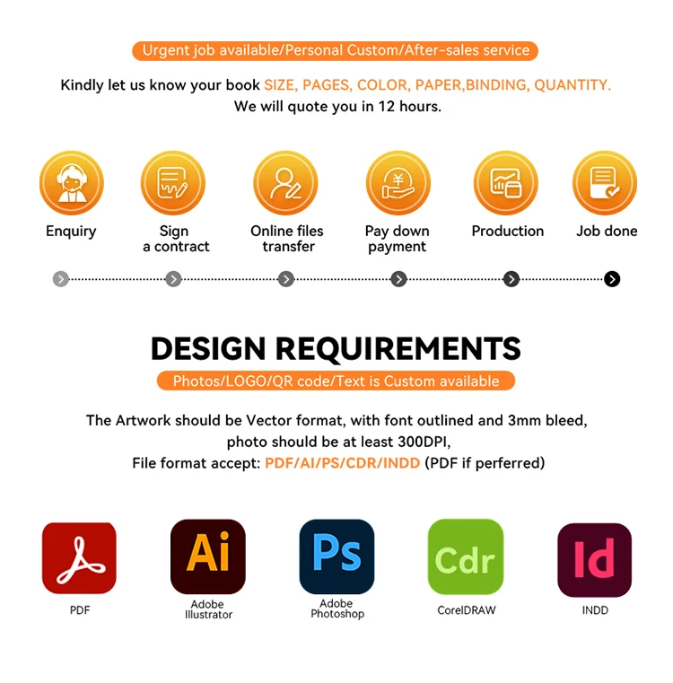 Custom Printed Black Islamic Hardcover Book Printing with Slipcase factory