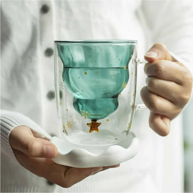 Set 4 Tazze Da Caffè In Vetro A Doppia Parete 250 Ml: Resistenti Al Calore, Per Cappuccino E Tè - 2