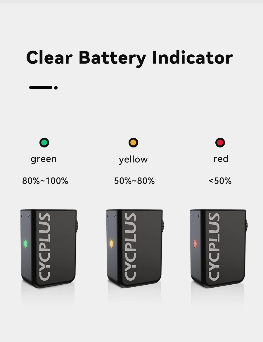 Cycplus As2 Rechargeable Battery Smart Automatic Electric Air Pump High