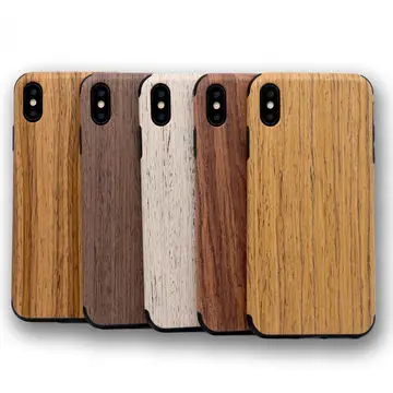 Shockproof eco friendly OEM Classic black soft TPU phone case Solid Wood moilbe phone case for iphone 15 16 pro max
