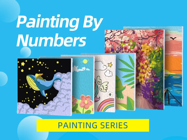12x12 Inch Diy Paint By Numbers For Adults Beginner,Moon Landscape Easy