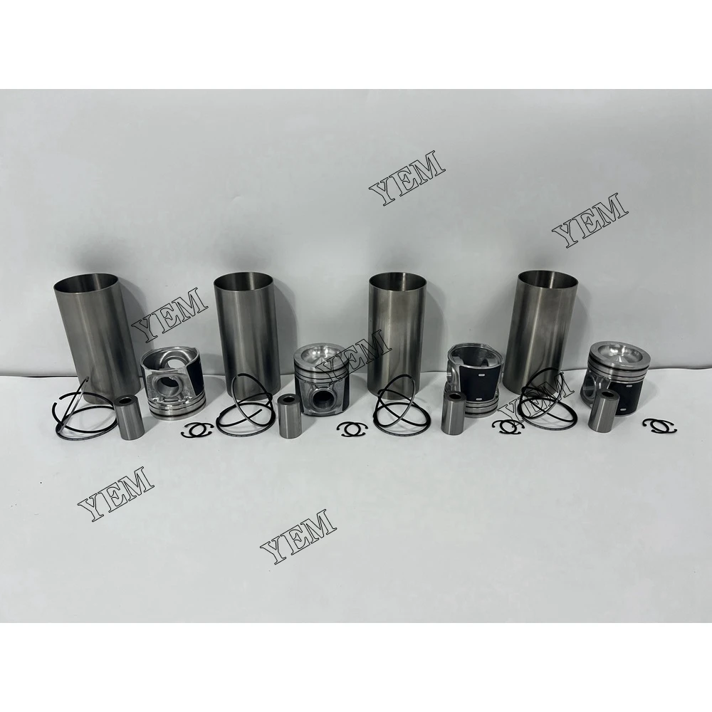 C4.4 Cylinder Liner Kit With Pistons Rings Liner for Caterpillar Diesel Tractor Motor Engine