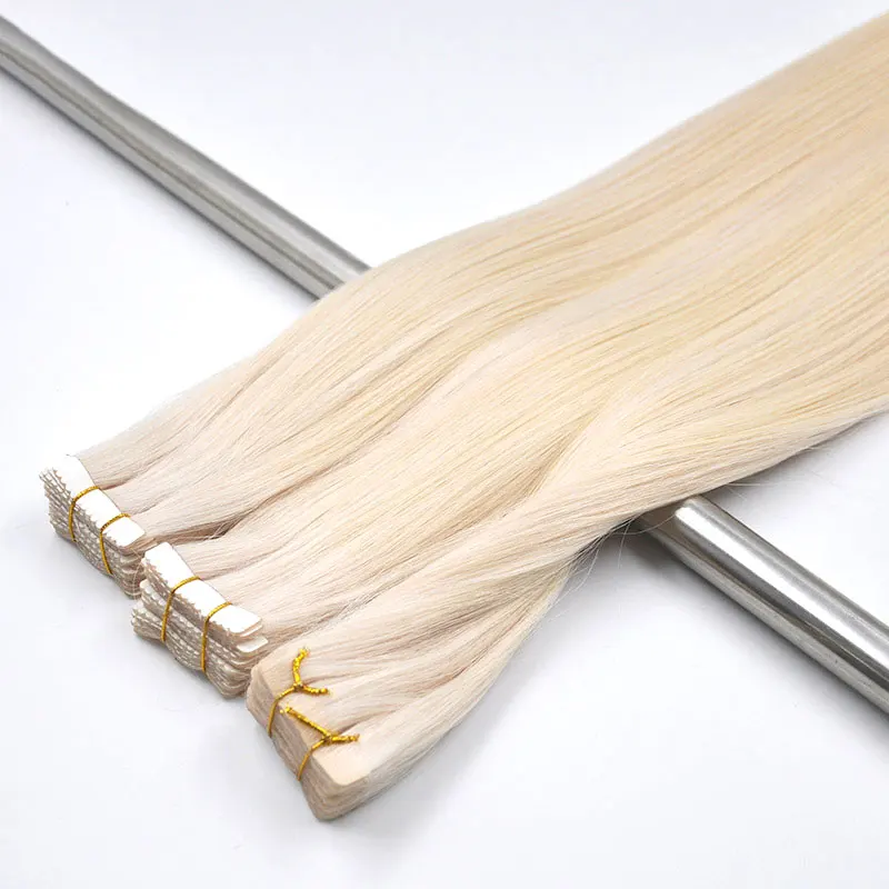 Salon Tape In Hair Extensions Full Cuticle Virgin Human Hair invisible tape in human hair extension