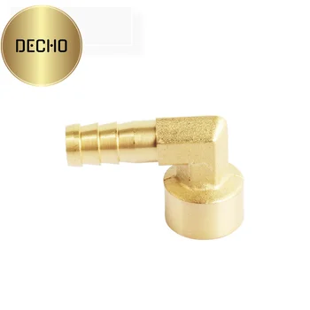 Hose barb fittings 90 degree connector DN8 pagoda 10 mm female thread 3/8"    support customization copper brass elbow