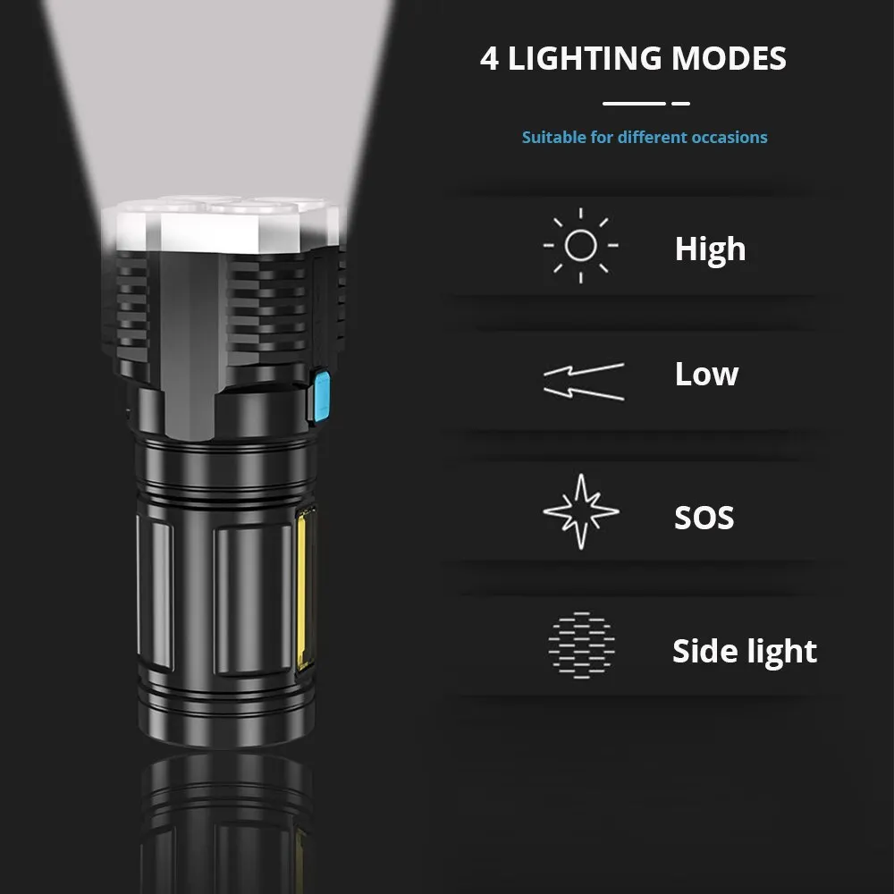 Zoom Flash Light Taschenlampe Linterna High Lumens 100000 High Power ...
