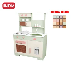 Wooden Kitchen Set With Fridge Sink Cute Stone Joyldias Stable Portable Durable Easy Clean Sustainable Recycled Educational