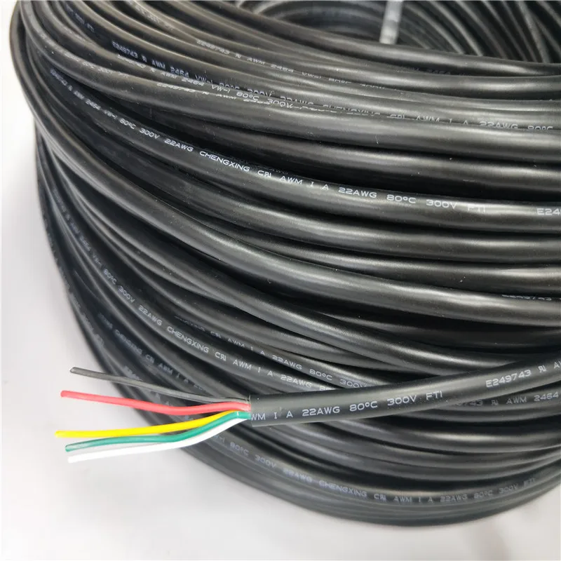 Changlang UL2464 22awg 4 Core Cable Pvc Insulated Cable Wire 300V