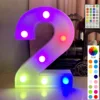 Colorful synchronous remote control white bottom letter: 2