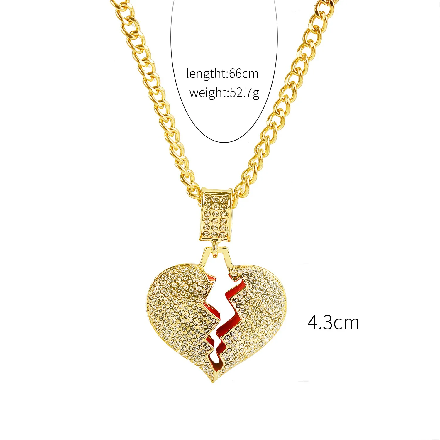 JewelryWe Collana Uomo Acciaio Inox Ciondolo Testa Di Leone Con Diamante - Punk Gotico