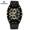 6 Black Case Gold Dial