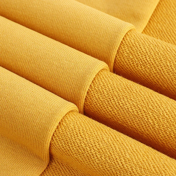 Solid Colors 70cotton 30polyester Hoodies French Terry Loop Cloth 380g