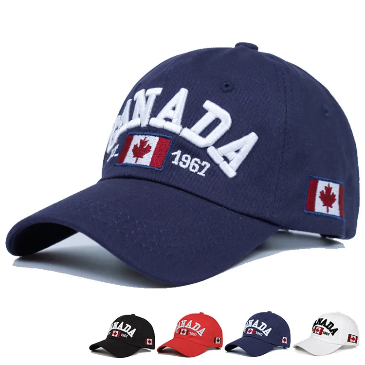 3D стереоскопическая вышивка бейсбольная кепка с канадского флага