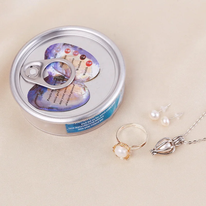 Wholesale Love Wish Oyster Pearl Kit Set Gift Pearl Oyster Necklace Set