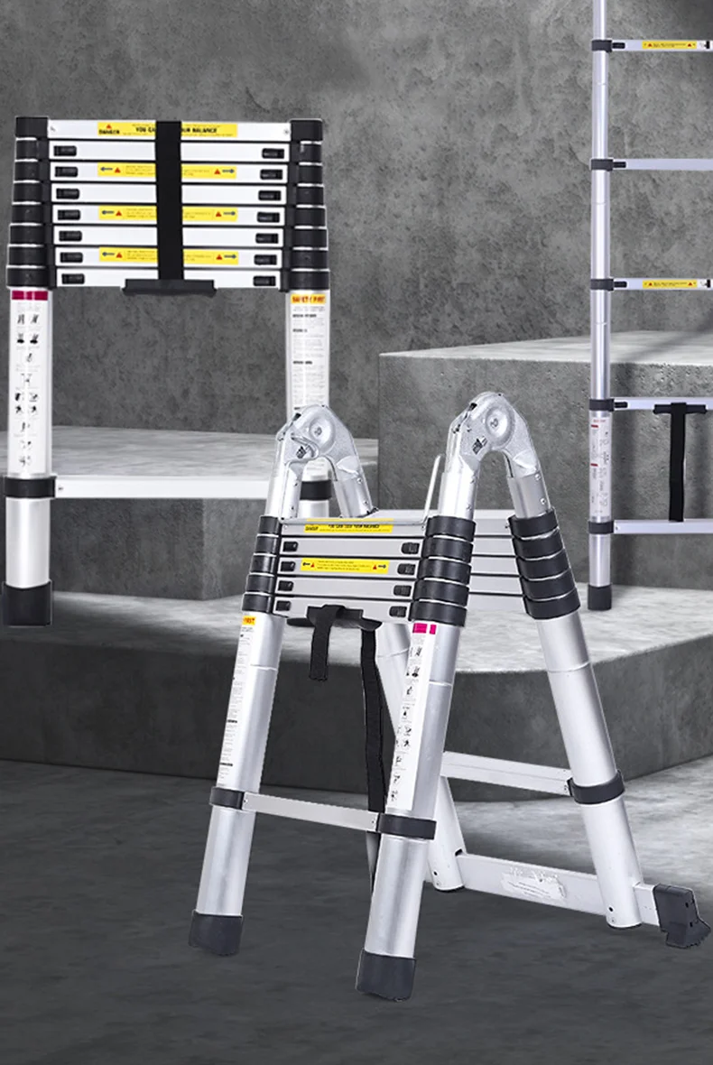 Aluminum Ladders Joint Telescopic Ladder Thicken Safety Double Sided Climbing Ladders Buy