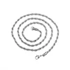 Catena intrecciata in argento da 3 mm x 60 cm