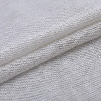 White wholesale custom tencel fabric slub single jersey sleepwear textile