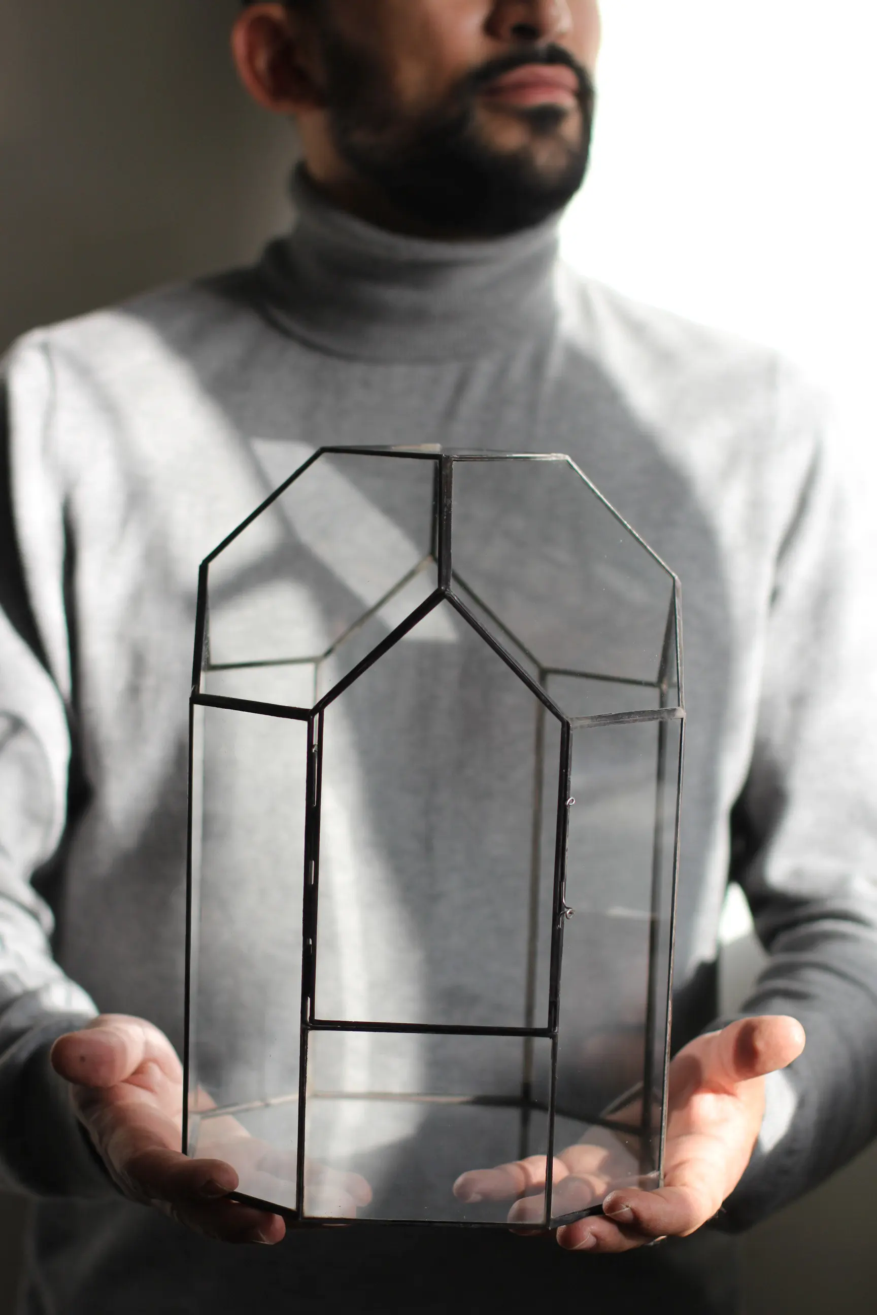 Glass Terrarium Kit Diamond Shape Glass Terrarium Plant Sarufo Glass Plant  Terrarium Kit