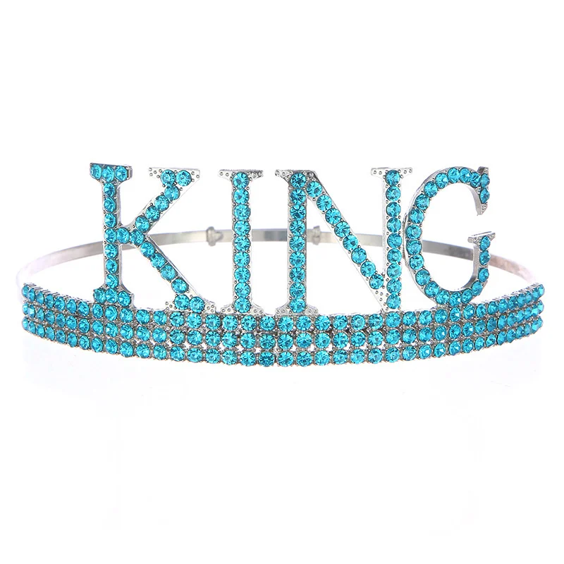 Royal King Crowns For Men Full Round Tiaras And Crowns Prom Party Costume Prince Hair Accessories
