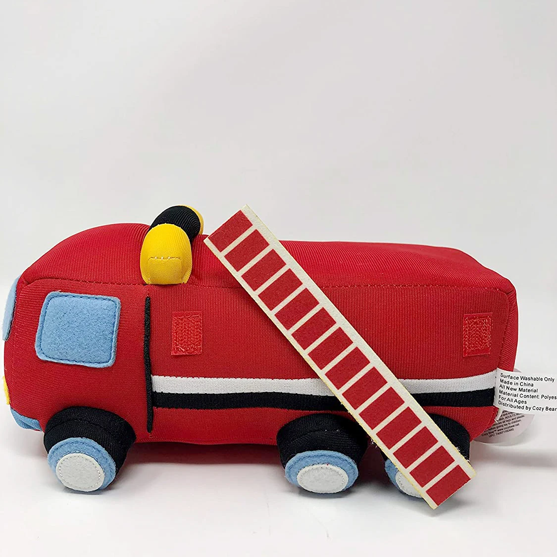 Camion de pompier en peluche véhicule spécial en peluche camion de pompier véhic